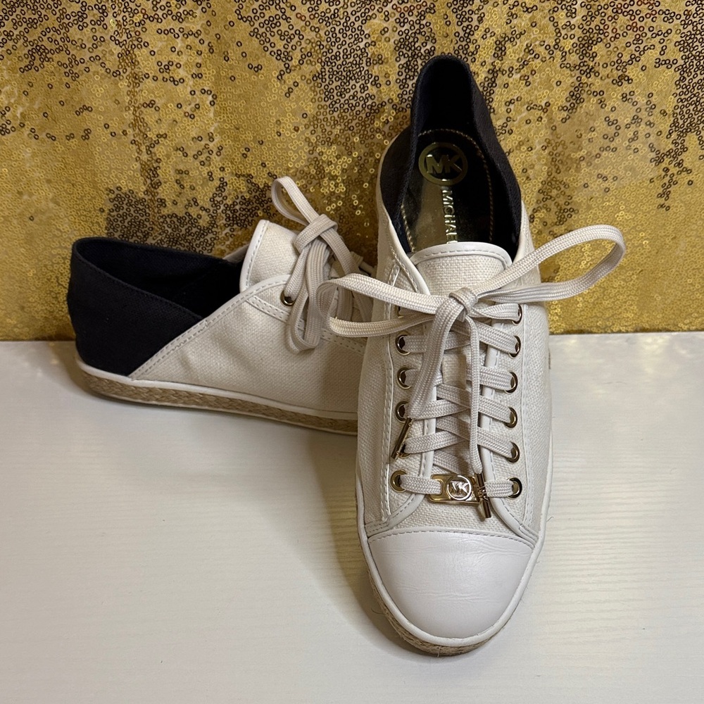 Michael Kors Kristy Slide sneakers sin Black and White Colorway